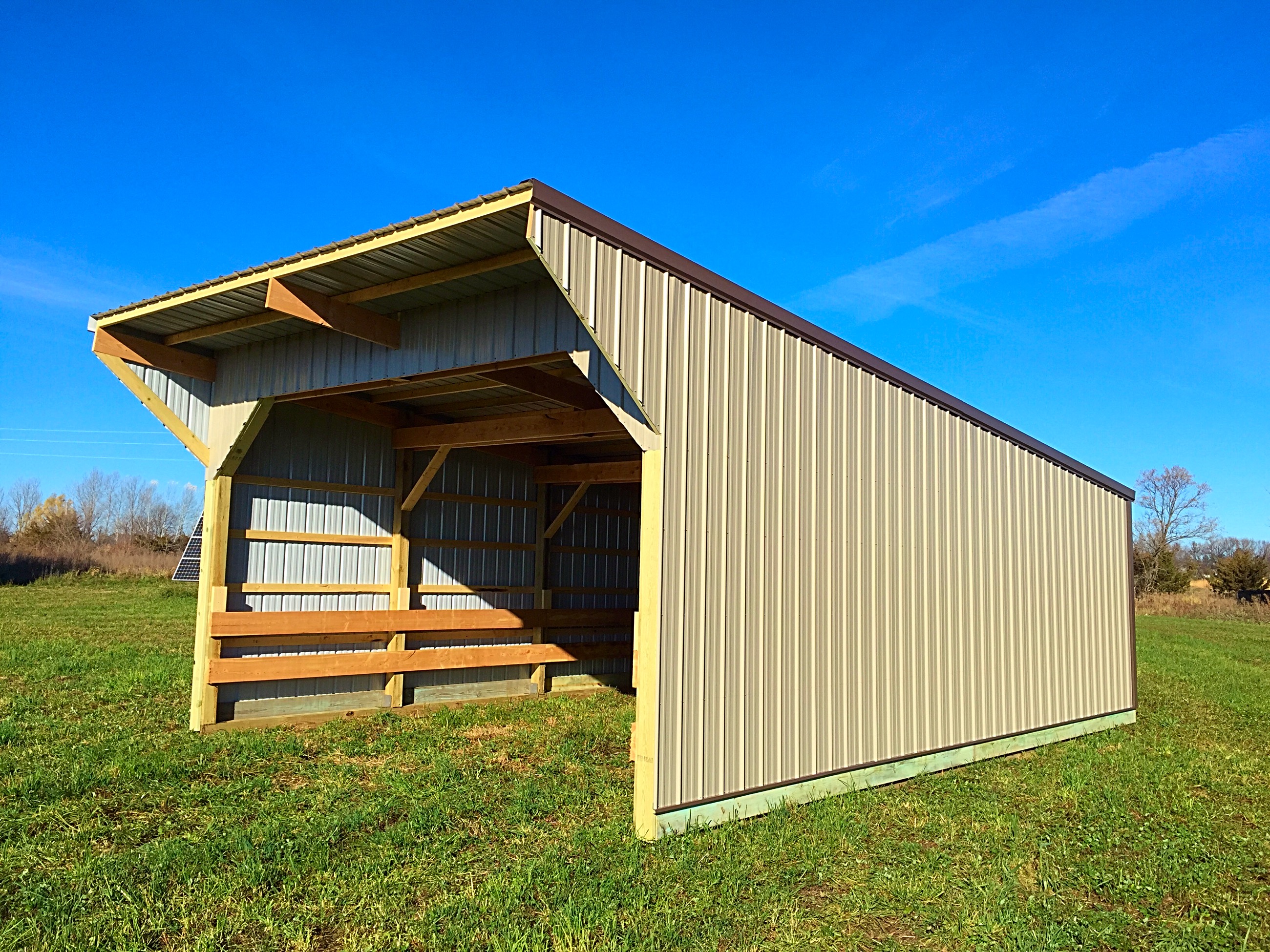 20x30 Open Front Livestock Shelter RFC